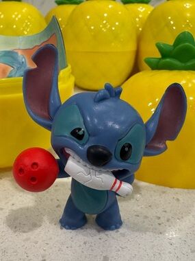 Disney Stitch Bowling 2” Figurine from Pineapple Mystery Collection